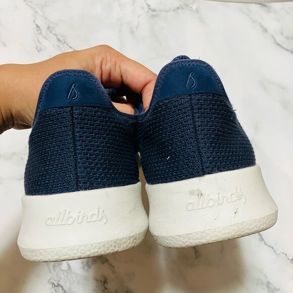Allbirds Sneakers Mens 10 Blue Tree Runners Weave Walking Everyday Shoes - Picture 5 of 9